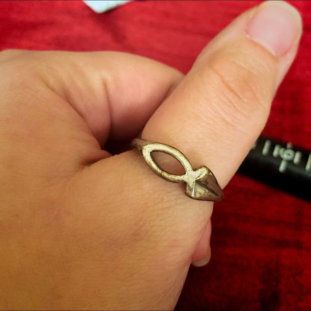 STERLING SILVER ICHTHUS RING SIze 9.5